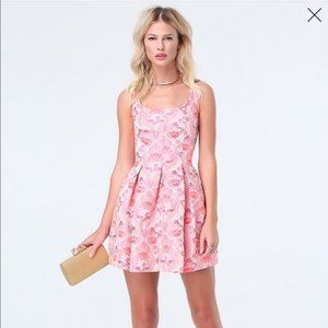 Bebe Womens Dome Dress Floral Jacquard Size 10